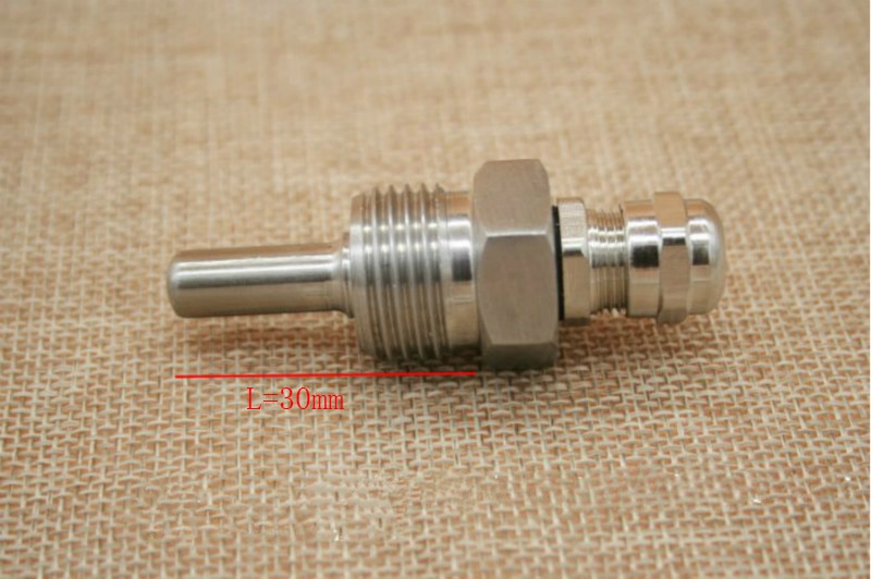 Thermowell  30mm  1/2 (dn15) η ƿ 304